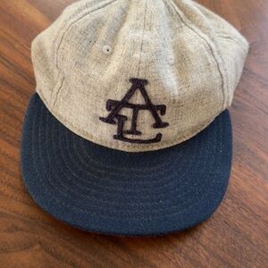Ebbets Field Flannels Gray and Navy Hat